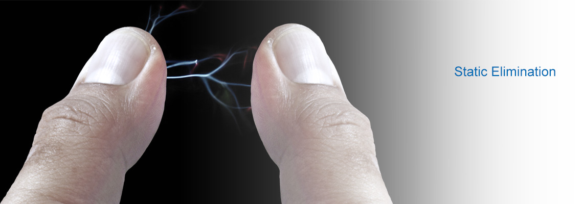 Static reduction with humidity control Static reduction with humidity control